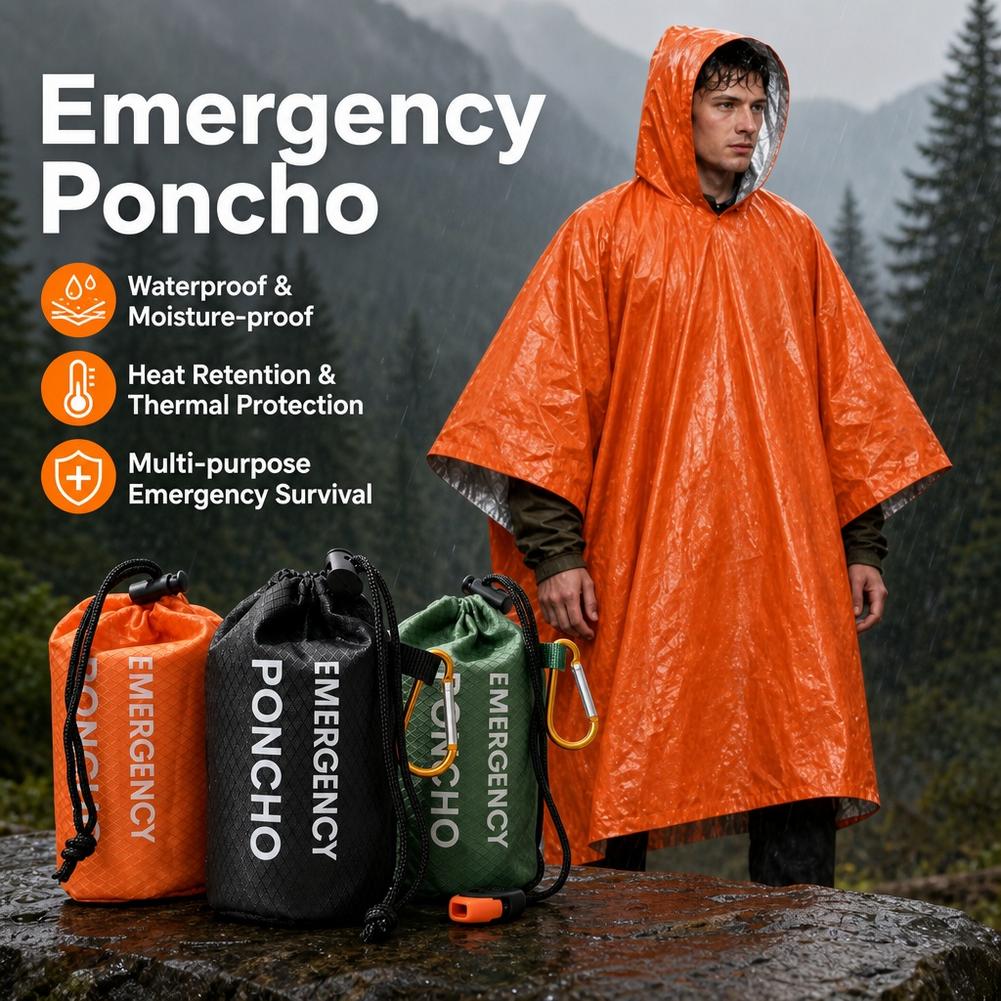 Kit impermeabile portatile per - Emergency Poncho Rain recensione e prezzo