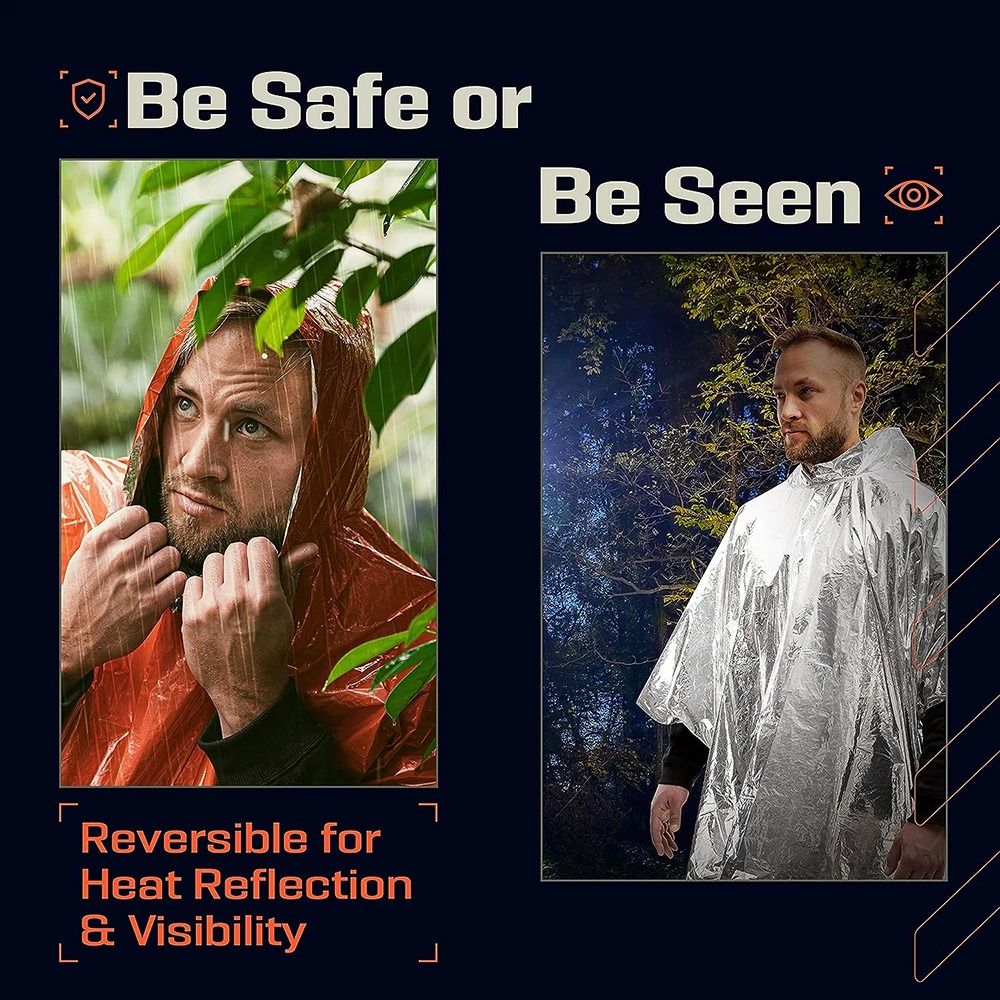 1 Pezzo Telo Impermeabile per  - Emergency Poncho Rain recensione e prezzo